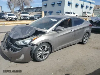 2015 Hyundai Elantra Limited with VIN 5NPDH4AE9FH578413, listed as a Copart auction lot 44243195 with 143,192 mi miles and Salvage Title. Bid and sale history available at carsss.com. Image 1.