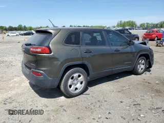 2014 Jeep Cherokee Sport with VIN 1C4PJLAB6EW212564, listed as a Copart auction lot 54355115 with 138,401 mi miles and Salvage Title. Bid and sale history available at DreamBid. Image 3.