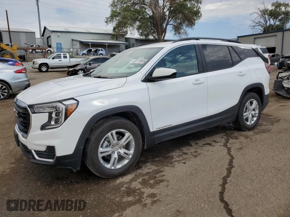2024 GMC Terrain SLE with VIN 3GKALMEG5RL330830, listed as a Copart auction lot 60170995 with 8,395 mi miles and Salvage title. Bid and sale history available at DreamBid. Image 1.