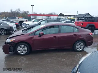 2013 Honda Civic Sdn LX with VIN 2HGFB2F53DH595982, listed as a IAAI auction lot 40926264 with 138,624 mi miles. Bid and sale history available at carsss.com. Image 14.