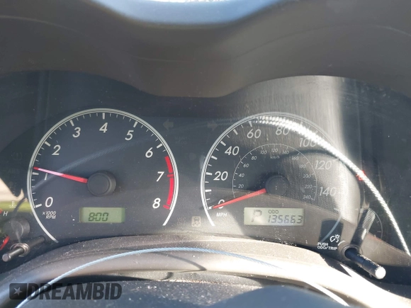 2009 Toyota Corolla with VIN JTDBL40E99J004929, listed as a IAAI auction lot 41210936 with 135,663 mi miles. Bid and sale history available at carsss.com. Image 7.