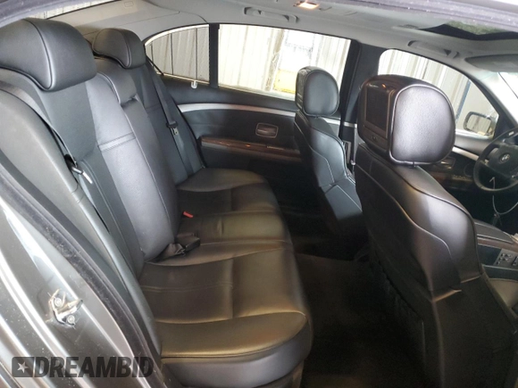 2006 BMW 7 Series 750Li with VIN WBAHN83566DT63105, listed as a Copart auction lot 44746675 with 139,071 mi miles and Non Repairable. Bid and sale history available at DreamBid. Image 10.