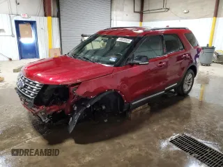 2017 Ford Explorer XLT with VIN 1FM5K7DHXHGD75949, listed as a Copart auction lot 49699585 with 60,703 mi miles and Salvage Title. Bid and sale history available at carsss.com. Image 1.