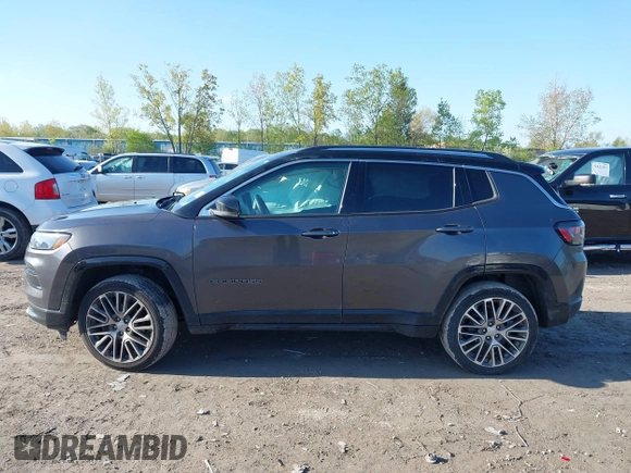 2022 Jeep Compass Limited with VIN 3C4NJDCB1NT153780, listed as a IAAI auction lot 42219869 with 121,000 mi miles and . Bid and sale history available at DreamBid. Image 14.