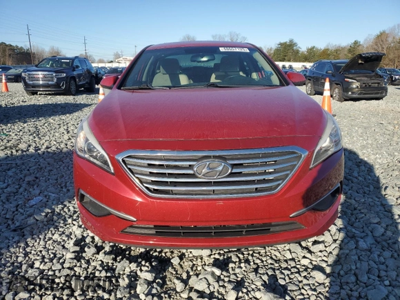2017 Hyundai Sonata 2.4L with VIN 5NPE24AF7HH541197, listed as a Copart auction lot 48657125 with 124,169 mi miles and Salvage Title. Bid and sale history available at carsss.com. Image 5.