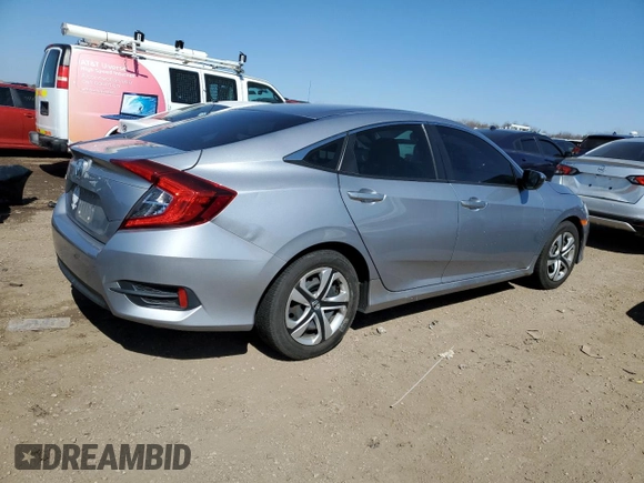 2016 Honda Civic Sedan LX with VIN 2HGFC2F56GH558281, listed as a Copart auction lot 52154715 with 70,092 mi miles and Salvage Title. Bid and sale history available at carsss.com. Image 3.