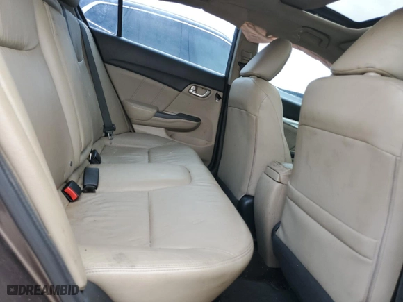 2013 Honda Civic Sdn EX-L with VIN 2HGFB2F98DH549468, listed as a Copart auction lot 53217944 with 137,539 mi miles and Salvage Title. Bid and sale history available at carsss.com. Image 10.