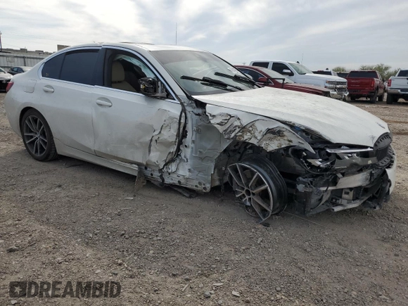 2019 BMW 3 Series 330i with VIN WBA5R1C57KAK09187, listed as a Copart auction lot 45050205 with 0 mi miles and Salvage Title. Bid and sale history available at carsss.com. Image 4.