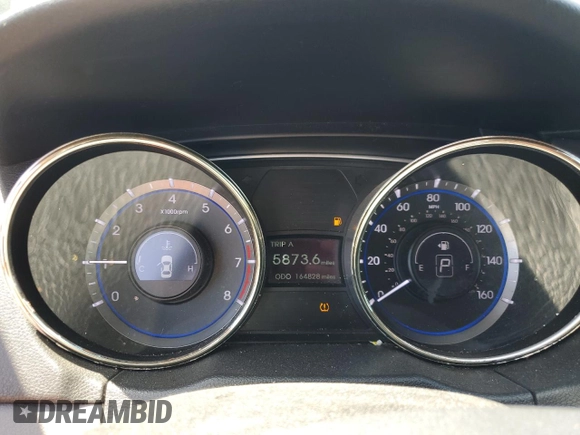 2012 Hyundai Sonata GLS with VIN 5NPEB4AC4CH365949, listed as a Copart auction lot 54781415 with 164,828 mi miles and Clean Title. Bid and sale history available at carsss.com. Image 9.