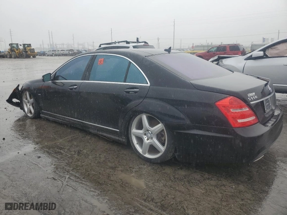 2012 Mercedes-Benz S-Class S 550 with VIN WDDNG7DB0CA423557, listed as a Copart auction lot 43563685 with 0 mi miles and Clean Title. Bid and sale history available at carsss.com. Image 2.