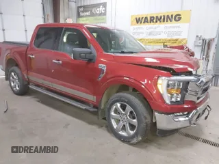 2021 Ford F-150 XL with VIN 1FTFW1ED5MFA91022, listed as a IAAI auction lot 41722265 with 44,456 mi miles. Bid and sale history available at carsss.com. Image 1.
