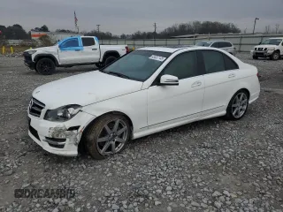 2014 Mercedes-Benz C-Class C 300 Sport with VIN WDDGF8AB9EA961215, listed as a Copart auction lot 45882145 with 113,950 mi miles and Salvage Title. Bid and sale history available at carsss.com. Image 1.