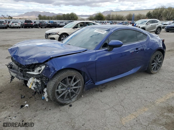2022 Subaru BRZ Limited with VIN JF1ZDBE12N9703665, listed as a Copart auction lot 49009685 with 25,852 mi miles and Salvage Title. Bid and sale history available at carsss.com. Image 1.