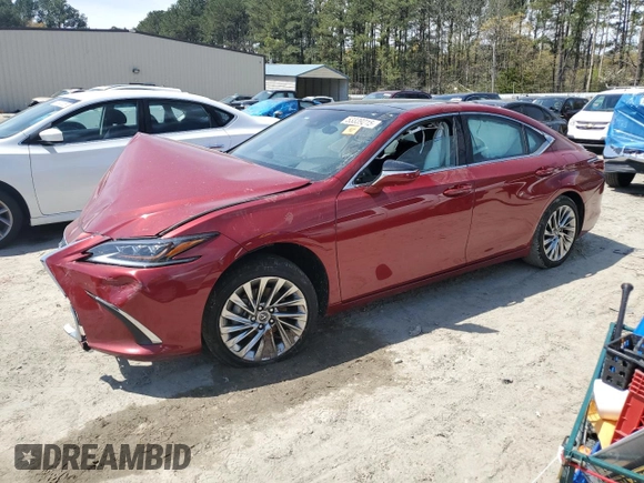 2019 Lexus ES 350 with VIN 58ABZ1B13KU010127, listed as a Copart auction lot 53339215 with 58,978 mi miles and Salvage Title. Bid and sale history available at DreamBid. Image 1.