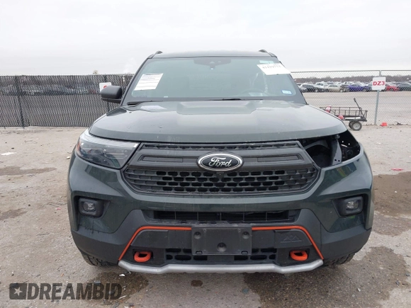 2023 Ford Explorer Timberline with VIN 1FMSK8JH7PGA96258, listed as a IAAI auction lot 41429773 with 34,896 mi miles. Bid and sale history available at carsss.com. Image 13.