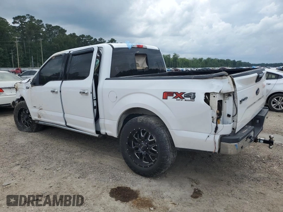 2015 Ford F-150 XLT with VIN 1FTEW1EG7FKE68370, listed as a Copart auction lot 58085685 with 107,967 mi miles and Salvage title. Bid and sale history available at DreamBid. Image 2.