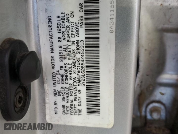 2004 Pontiac Vibe с VIN 5Y2SL62854Z453313, выставлен на аукционе Copart как лот 56418965 с пробегом 177 663 миль миль и На запчасти • Non repairable. История ставок и продаж доступна на DreamBid. Изображение 12.