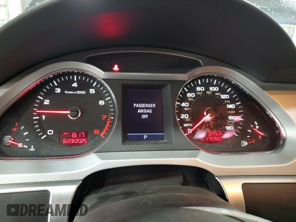 2009 Audi A6 Prestige with VIN WAUWG74F29N060792, listed as a Copart auction lot 61098905 with 175,960 mi miles and Salvage title. Bid and sale history available at DreamBid. Image 9.