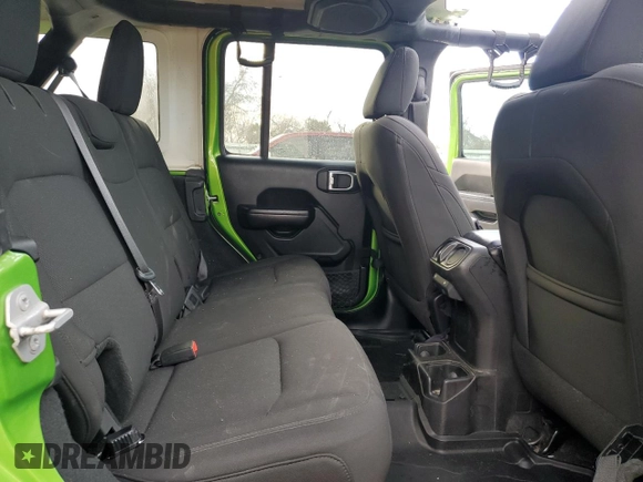 2019 Jeep Wrangler Unlimited Sport with VIN 1C4HJXDG4KW508021, listed as a Copart auction lot 43949845 with 107,464 mi miles and Salvage title. Bid and sale history available at DreamBid. Image 11.