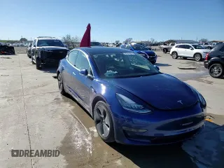 2020 Tesla Model 3 Long Range with VIN 5YJ3E1EB6LF617634, listed as a Copart auction lot 87010814 with 72,916 mi miles and Salvage Title. Bid and sale history available at carsss.com. Image 14.