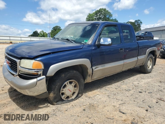 2002 GMC Sierra 1500 SLE with VIN 2GTEK19T621378897, listed as a Copart auction lot 60898315 with 137,509 mi miles and Salvage title. Bid and sale history available at DreamBid. Image 1.