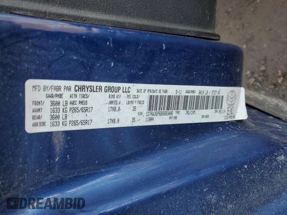 2011 Ram Dakota Bighorn/Lonestar with VIN 1D7RW3GP6BS683006, listed as a Copart auction lot 48531205 with 272,231 mi miles and Salvage Title. Bid and sale history available at carsss.com. Image 12.
