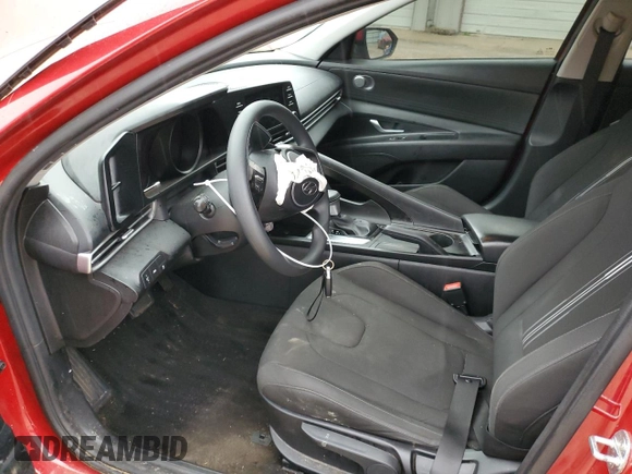 2021 Hyundai Elantra SEL with VIN KMHLM4AG2MU066130, listed as a Copart auction lot 49107105 with 75,438 mi miles and Salvage Title. Bid and sale history available at carsss.com. Image 7.