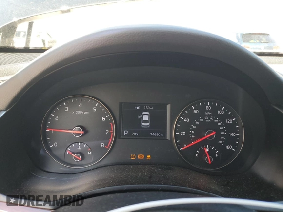 2017 Kia Cadenza Premium with VIN KNALB4J1XH5041804, listed as a Copart auction lot 73663344 with 74,680 mi miles and Salvage Title. Bid and sale history available at carsss.com. Image 9.