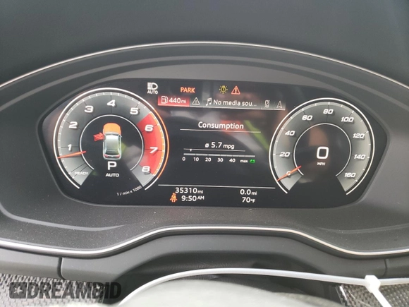 2021 Audi SQ5 Premium Plus with VIN WA1B4AFY0M2027218, listed as a Copart auction lot 67285314 with 35,310 mi miles and Salvage Title. Bid and sale history available at carsss.com. Image 9.
