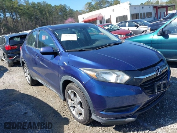 2017 Honda HR-V LX with VIN 3CZRU6H33HM703530, listed as a IAAI auction lot 41858760 with 165,239 mi miles. Bid and sale history available at carsss.com. Image 1.