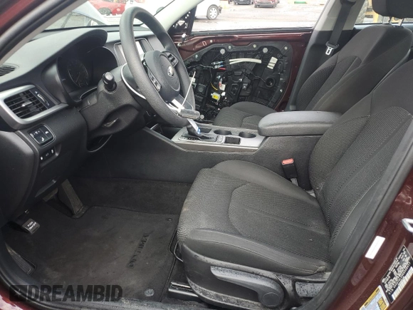 2019 Kia Optima LX with VIN 5XXGT4L39KG308417, listed as a Copart auction lot 45758535 with 33,429 mi miles and Salvage Title. Bid and sale history available at carsss.com. Image 7.