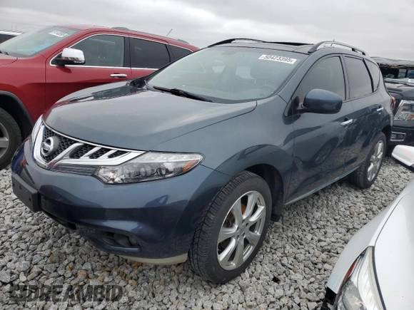 2014 Nissan Murano SL with VIN JN8AZ1MU4EW420043, listed as a Copart auction lot 50423395 with 162,413 mi miles and Salvage Title. Bid and sale history available at carsss.com. Image 1.