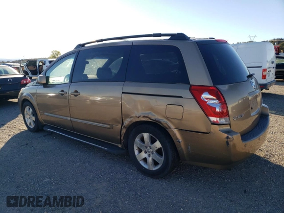 2004 Nissan Quest SE with VIN 5N1BV28U24N317733, listed as a Copart auction lot 78168184 with 0 mi miles and Salvage Title. Bid and sale history available at carsss.com. Image 2.