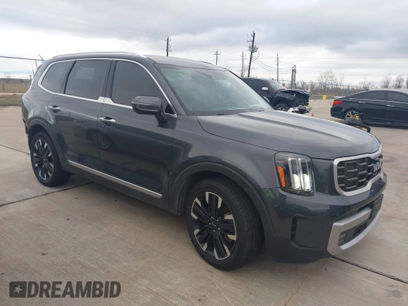 2023 Kia Telluride SX Prestige X-Pro with VIN 5XYP5DGC3PG329805, listed as a IAAI auction lot 41289569 with 44,380 mi miles and . Bid and sale history available at DreamBid. Image 1.