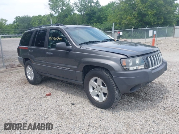 2004 Jeep Grand Cherokee Laredo with VIN 1J4GW48S44C352538, listed as a IAAI auction lot 42765905 with 249,220 mi miles and . Bid and sale history available at DreamBid. Image 1.