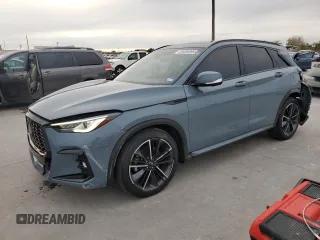 2023 Infiniti QX50 Sport with VIN 3PCAJ5FA6PF115972, listed as a Copart auction lot 84494994 with 27,121 mi miles and Salvage title. Bid and sale history available at DreamBid. Image 1.