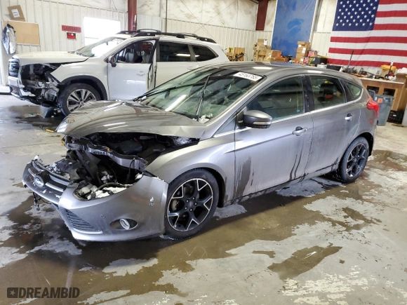 2012 Ford Focus Titanium with VIN 1FAHP3N24CL222852, listed as a Copart auction lot 45163765 with 107,848 mi miles and Salvage Title. Bid and sale history available at carsss.com. Image 1.