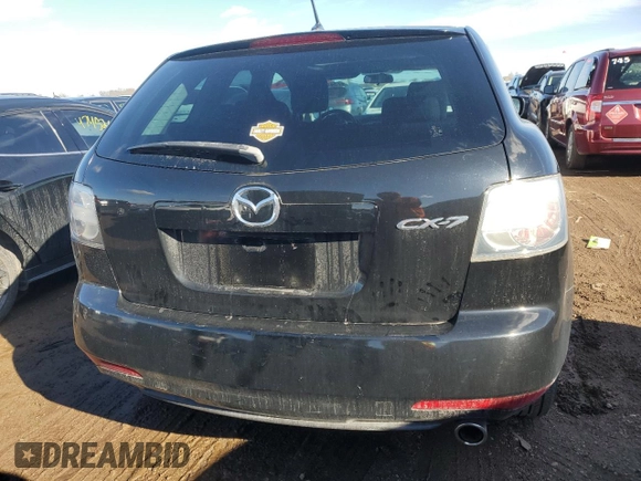 2011 Mazda CX-7 i Sport with VIN JM3ER2B54B0391387, listed as a Copart auction lot 47344835 with 142,153 mi miles and Salvage Title. Bid and sale history available at DreamBid. Image 6.