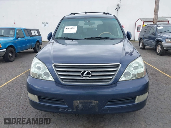 2003 Lexus GX 470 with VIN JTJBT20X130009669, listed as a IAAI auction lot 42196509 with 318,614 mi miles and . Bid and sale history available at DreamBid. Image 6.