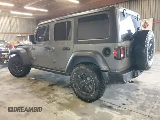 2020 Jeep Wrangler Unlimited Willys с VIN 1C4HJXDG0LW343859, выставлен на аукционе Copart как лот 47688805 с пробегом 73 264 миль миль и Списание • Salvage title. История ставок и продаж доступна на DreamBid. Изображение 2.