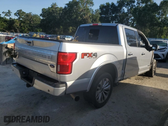 2018 Ford F-150 XL with VIN 1FTFW1E11JFD73191, listed as a Copart auction lot 60632965 with Not provided miles and Salvage title. Bid and sale history available at DreamBid. Image 3.