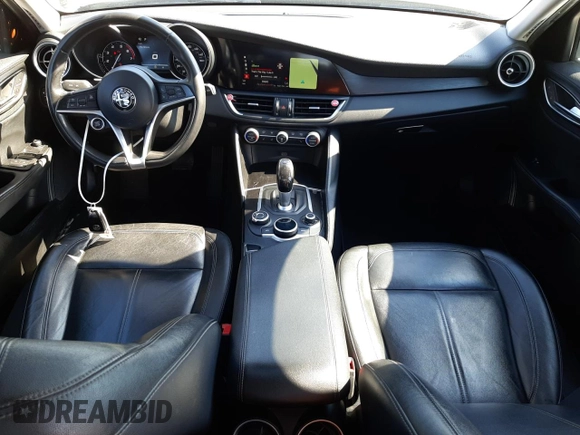 2017 Alfa Romeo Giulia with VIN ZARFAEBN1H7536624, listed as a Copart auction lot 48640104 with 100,829 mi miles and Salvage Title. Bid and sale history available at carsss.com. Image 8.