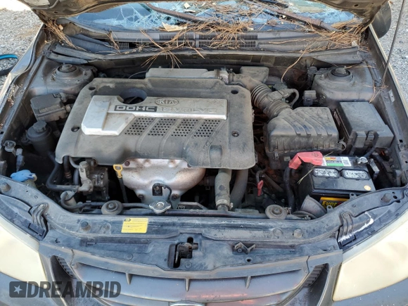 2006 Kia Spectra EX with VIN KNAFE122665277678, listed as a Copart auction lot 74695984 with 205,742 mi miles and Salvage Title. Bid and sale history available at carsss.com. Image 11.