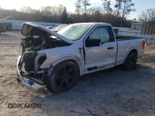2021 Ford F-150 XL with VIN 1FTMF1C57MKD79392, listed as a Copart auction lot 87130764 with 29,241 mi miles and Salvage title. Bid and sale history available at DreamBid. Image 1.