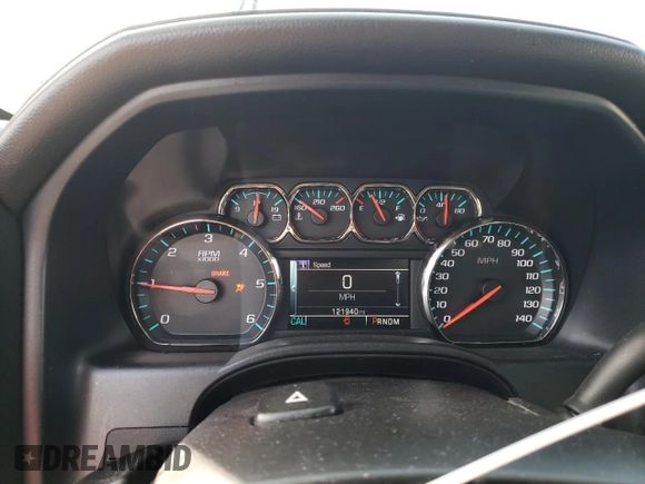 2016 Chevrolet Silverado 1500 LTZ with VIN 3GCUKSEJXGG143939, listed as a Copart auction lot 44329655 with 121,940 mi miles and Salvage Title. Bid and sale history available at DreamBid. Image 9.