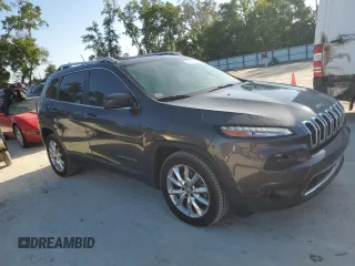 2014 Jeep Cherokee Limited with VIN 1C4PJLDS8EW318994, listed as a Copart auction lot 53450115 with 89,476 mi miles and Salvage Title. Bid and sale history available at carsss.com. Image 4.