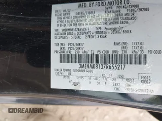 2007 Mercury Milan Premier z VIN 3MEHM08137R655217, wystawiony jako IAAI lot #42345013 z przebiegiem 166 585 mil mil oraz . Historia ofert i sprzedaży dostępna na DreamBid. Obrazek 9.