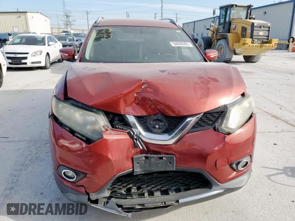 2014 Nissan Rogue S with VIN 5N1AT2MV5EC860815, listed as a Copart auction lot 50600905 with 134,476 mi miles and Salvage Title. Bid and sale history available at carsss.com. Image 5.