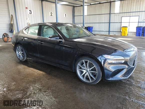 2023 Genesis G70 2.0T with VIN KMTG34TA6PU129124, listed as a Copart auction lot 58492934 with 13,407 mi miles and Clean Title. Bid and sale history available at carsss.com. Image 4.