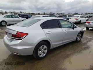 2015 Honda Civic Sedan LX with VIN 2HGFB2F57FH516977, listed as a Copart auction lot 49479835 with 128,821 mi miles and Salvage Title. Bid and sale history available at carsss.com. Image 3.